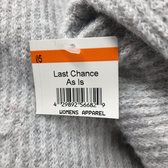 Sweet Romeo Light Gray Knit Turtleneck Sweater, NWT - Picture 5 of 7